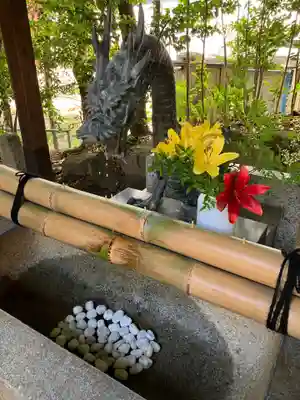 蝮ヶ池八幡宮の手水舎