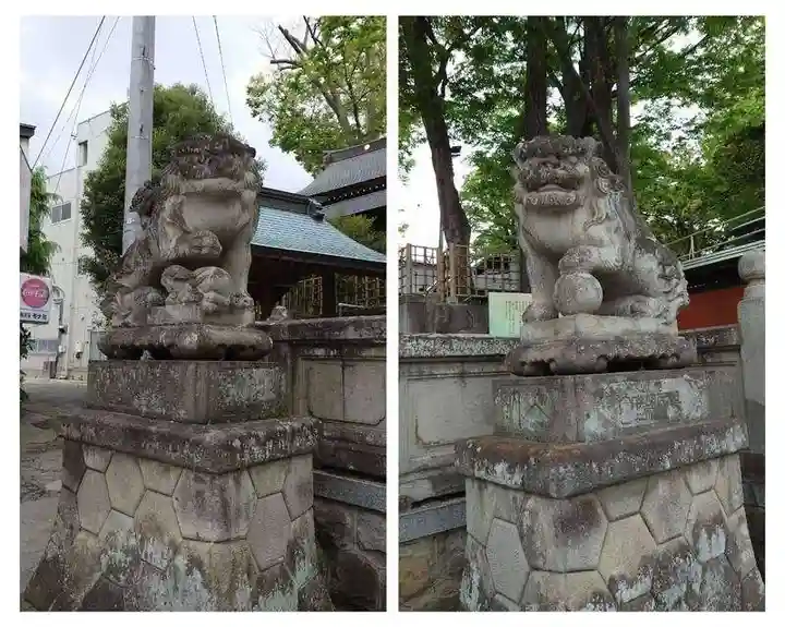 安積國造神社の狛犬
