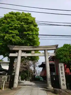 麻布氷川神社の鳥居