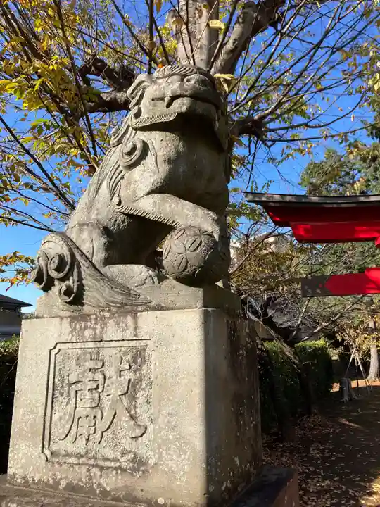 驚神社の狛犬