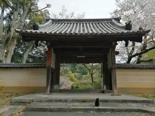 長岳寺の山門