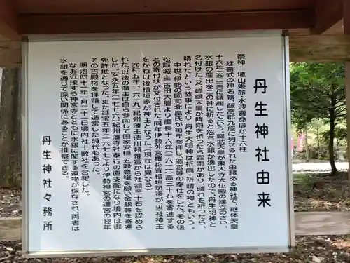丹生神社の歴史