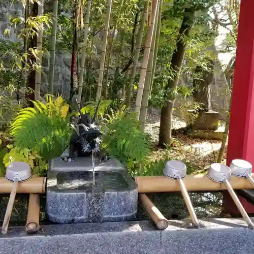 北岡神社の手水