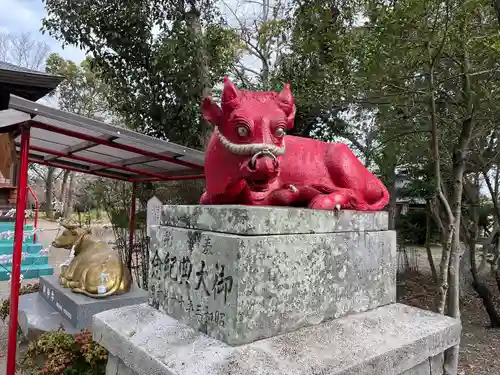 米ノ津天満宮の狛犬