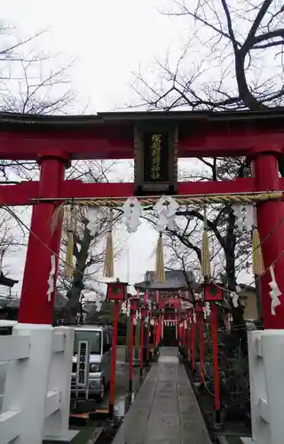 塚越稲荷神社の鳥居