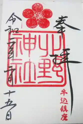 北野神社の御朱印