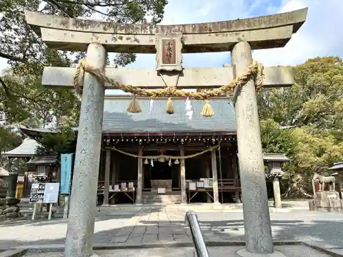 千栗八幡宮の鳥居