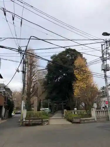 渋谷氷川神社の鳥居