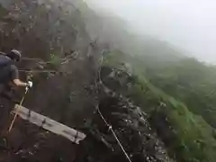 富士山頂上久須志神社の周辺