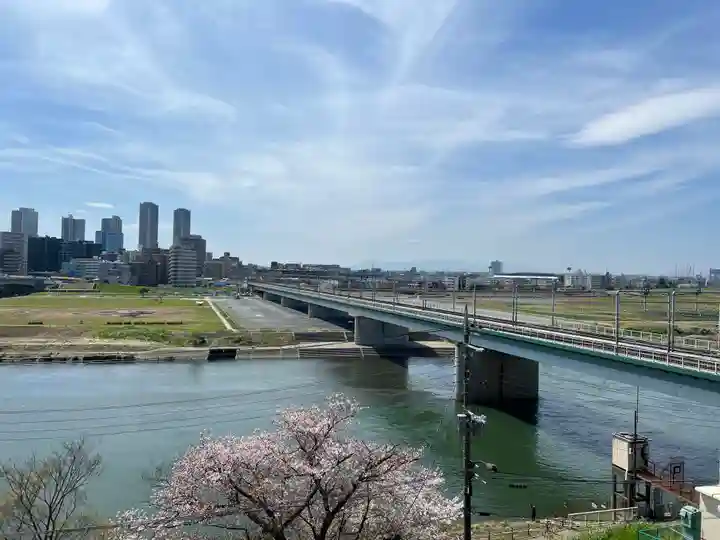 多摩川浅間神社の景色