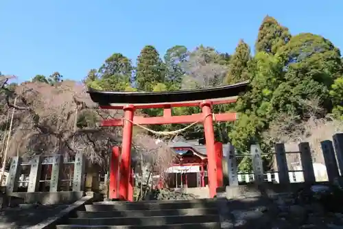 小川諏訪神社の鳥居