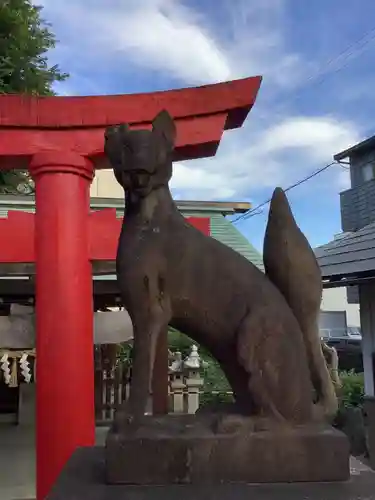 天王坊稲荷神社の狛犬