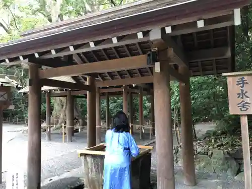 月夜見宮（豊受大神宮別宮）の手水舎