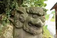 阿久津「田村神社」(郡山市阿久津町)旧社名:伊豆箱根三嶋三社の狛犬