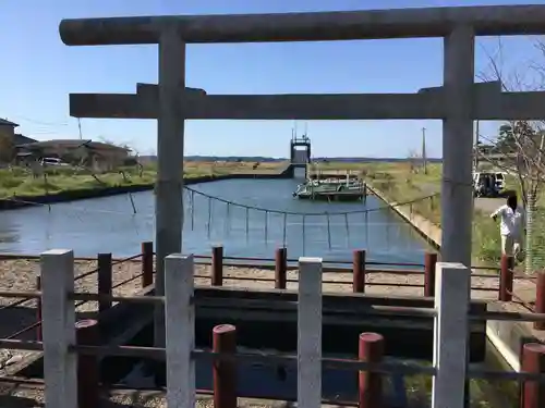 息栖神社の鳥居