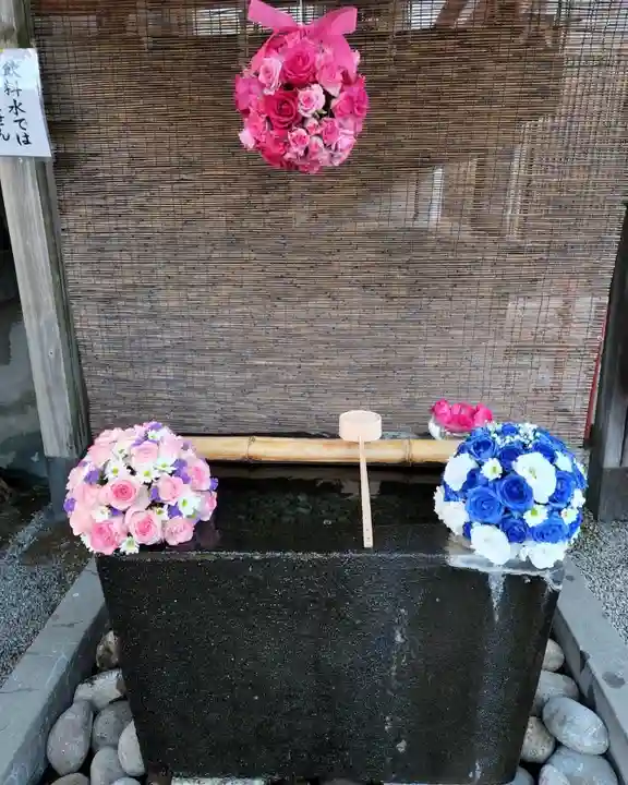 上尾御嶽神社の手水舎