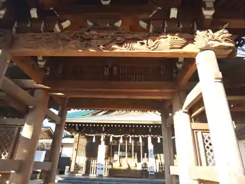 鳩ヶ谷氷川神社の山門・神門