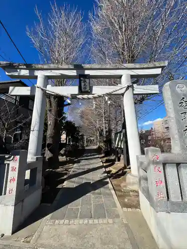 越谷香取神社の鳥居