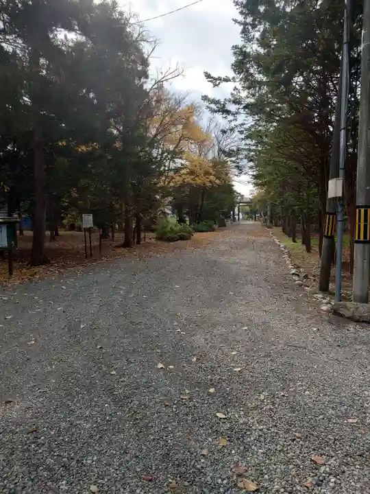 栗沢神社の景色