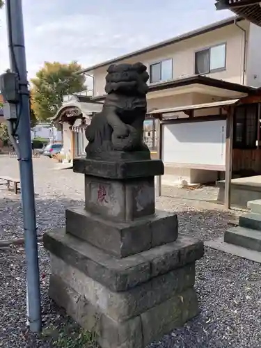 立川熊野神社の狛犬