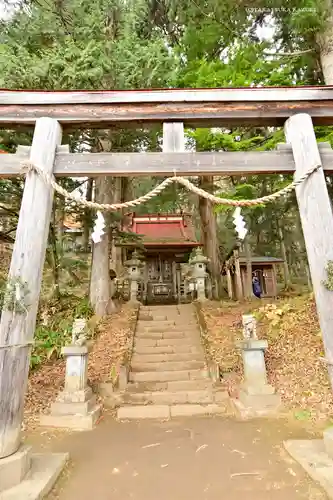 中社五斎神社の鳥居