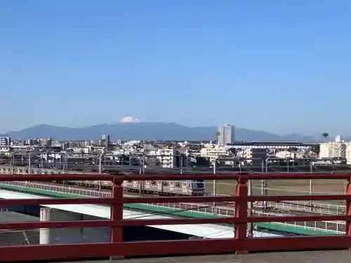 多摩川浅間神社の景色