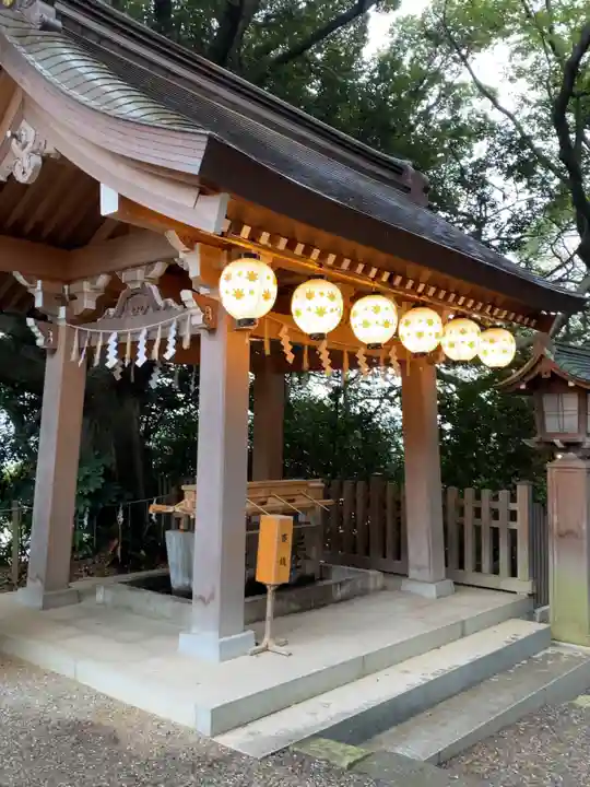 検見川神社の手水舎