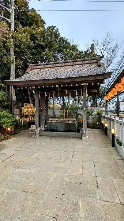 検見川神社の手水舎
