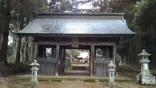 都々古別神社(馬場)の山門・神門
