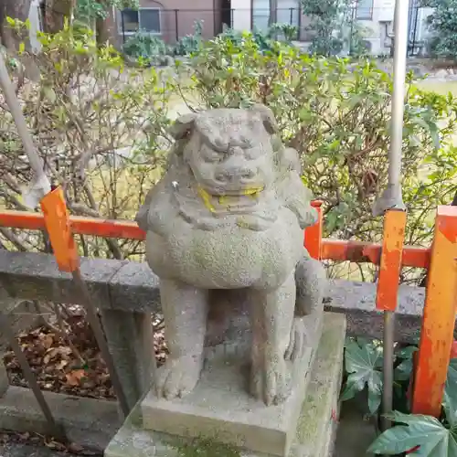 駒止稲荷神社の狛犬