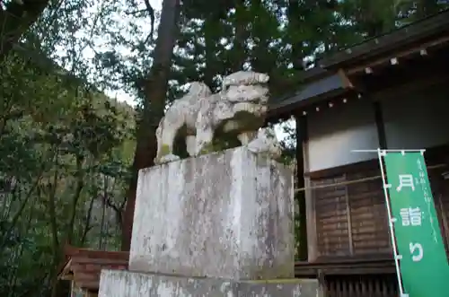 青渭神社里宮の狛犬