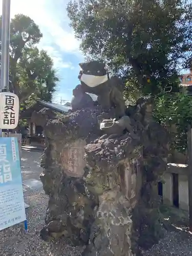 お三の宮日枝神社の狛犬