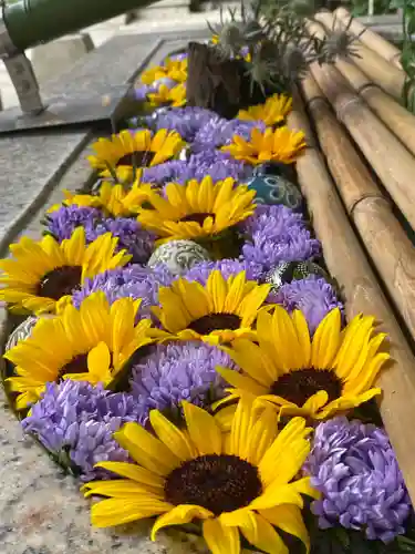 新田神社の手水