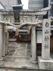 白山神社の鳥居