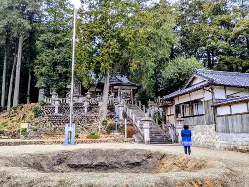 足見田神社の景色