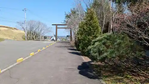 厚岸真龍神社の庭園