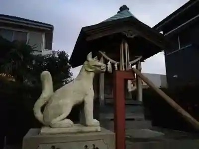 別雷神社稲荷神社の狛犬