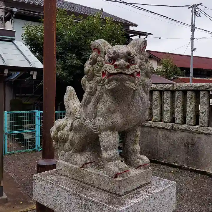 宿河原八幡宮の狛犬
