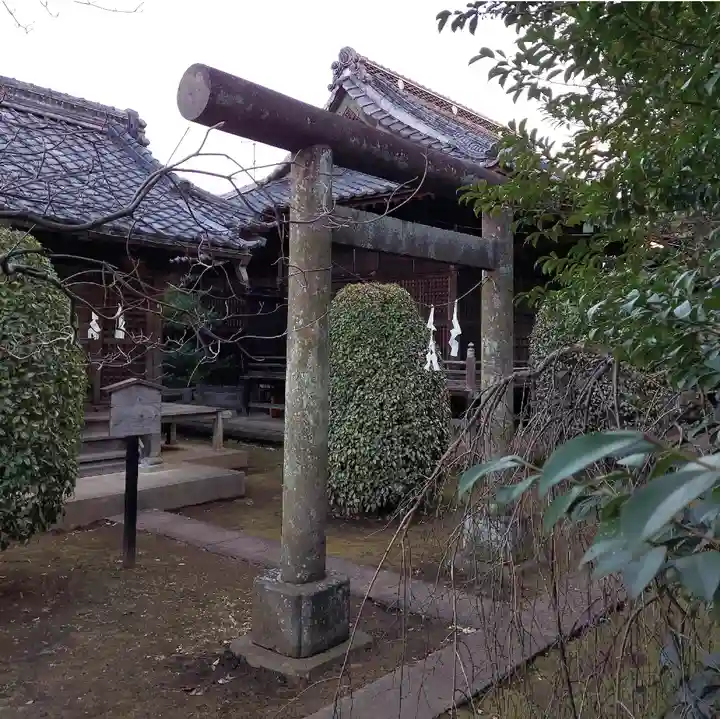 下石神井御嶽神社の鳥居