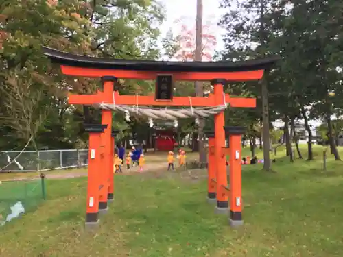 生島足島神社の鳥居