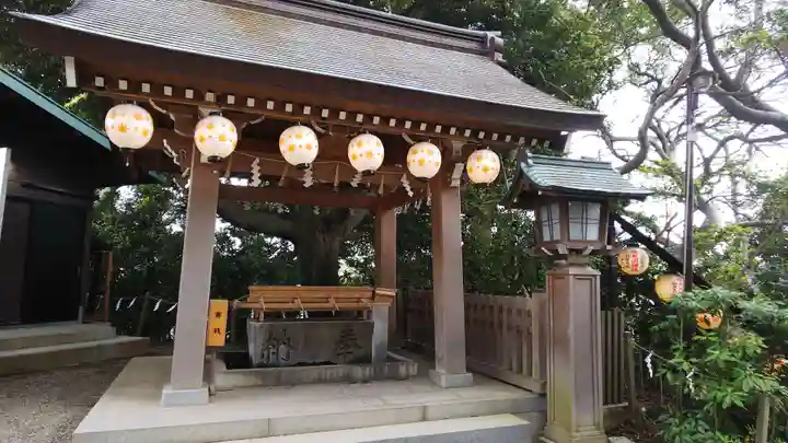 検見川神社の手水舎