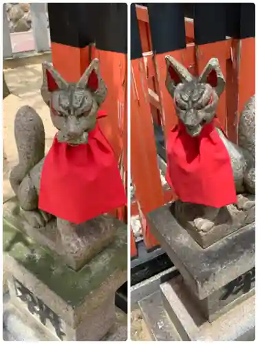 打出天神社の狛犬