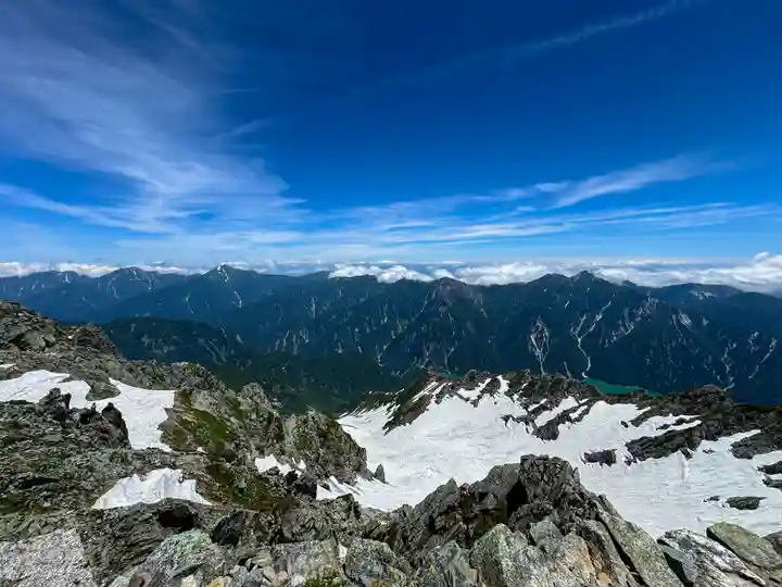 雄山神社峰本社の景色