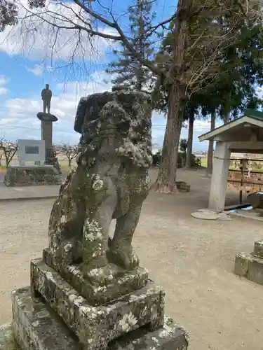 溝口竃門神社の狛犬