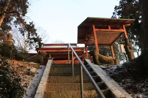 阿久津「田村神社」（郡山市阿久津町）旧社名：伊豆箱根三嶋三社の狛犬