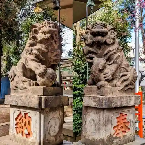 上目黒氷川神社の狛犬