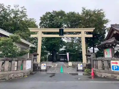 阿豆佐味天神社 立川水天宮の鳥居