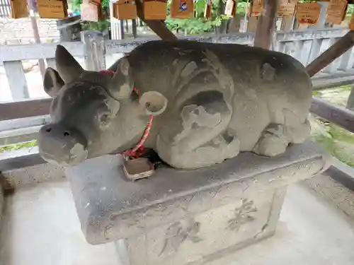 打出天神社の狛犬