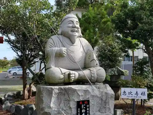 白老八幡神社の像