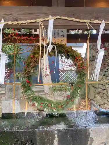 福島八幡宮の手水舎